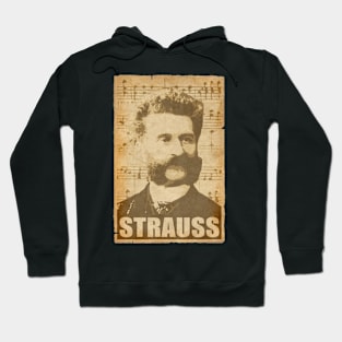 Johann Strauss II musical notes Hoodie